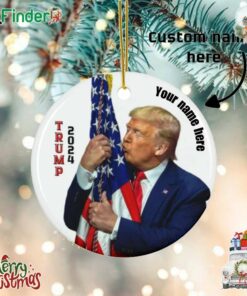 Donald Trump Christmas Ornament Trump 2024 Ornament Maga Ornament Usa Flag And Trump