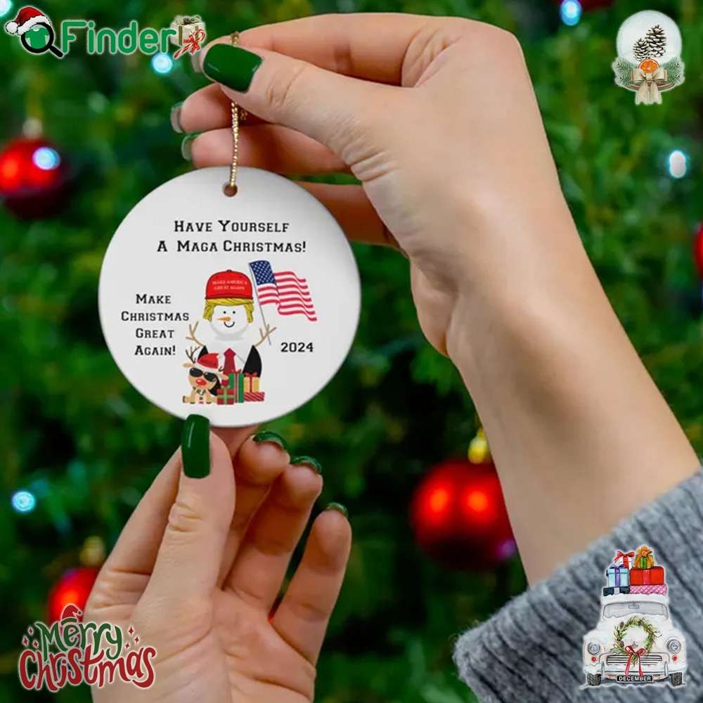 Have Yourself A Maga Christmas Make American Great Again 2024 Xmas Ornament Trump Have Yourself A Maga Christmas Make American Great Again 2024 Xmas Ornament Trump