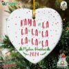 Kamala Harris First Female President Ornament Christmas Ornament Kamala La La La Madam President Ornament