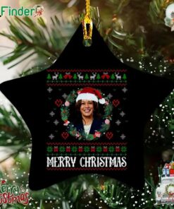 Kamala Harris Merry Christmas Women Ugly Christmas Ornament Political Christmas Gift