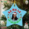 Kamala Harris Tim Walz Christmas Ornament Kamala La-la-la-la-la Ornament