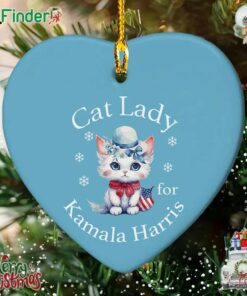 Cat Lady For Kamala Harris 2024 Ornament Kamala Harris Ornament