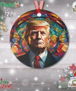 Donald Trump Metal Christmas Ornament