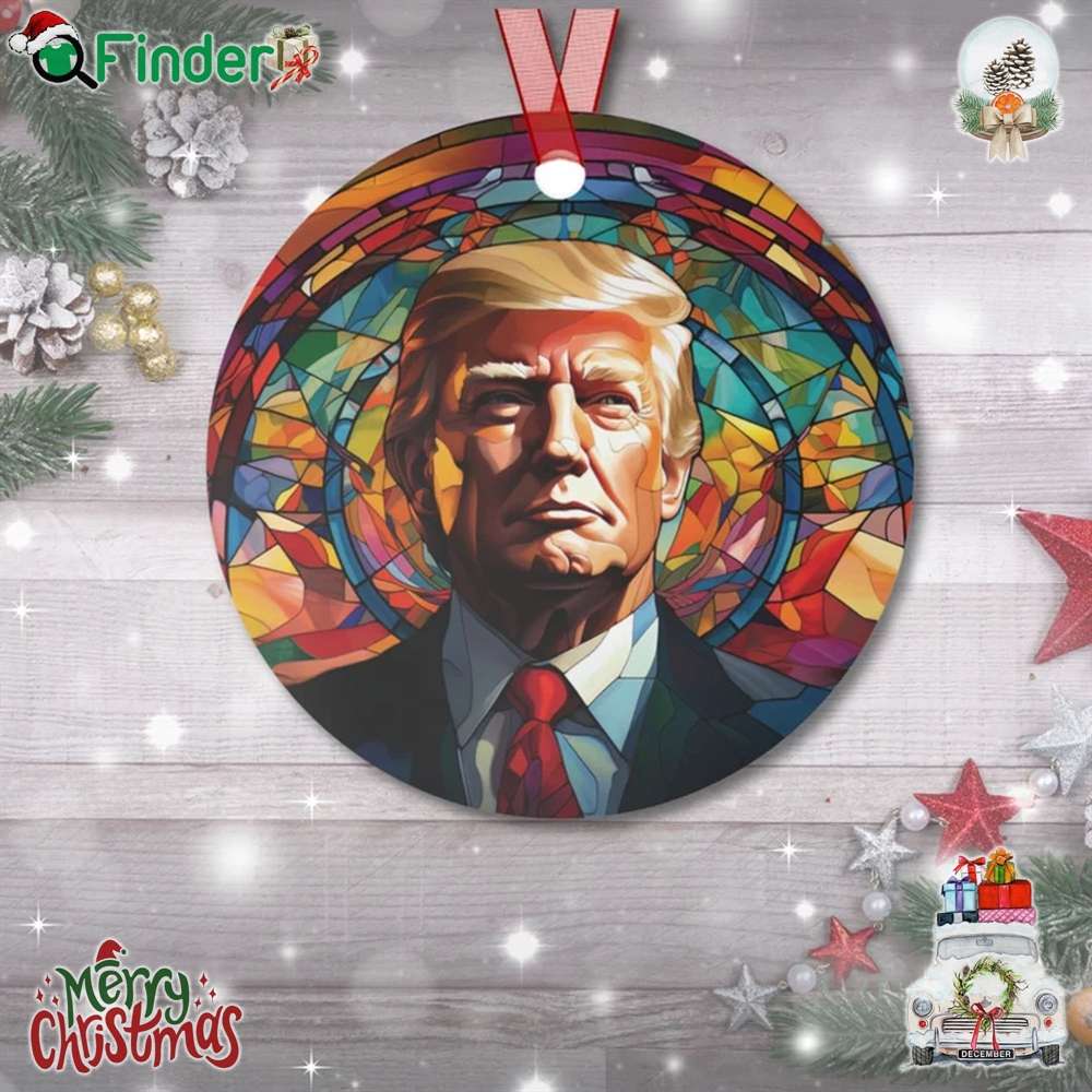 Donald Trump Metal Christmas Ornament Donald Trump Metal Christmas Ornament
