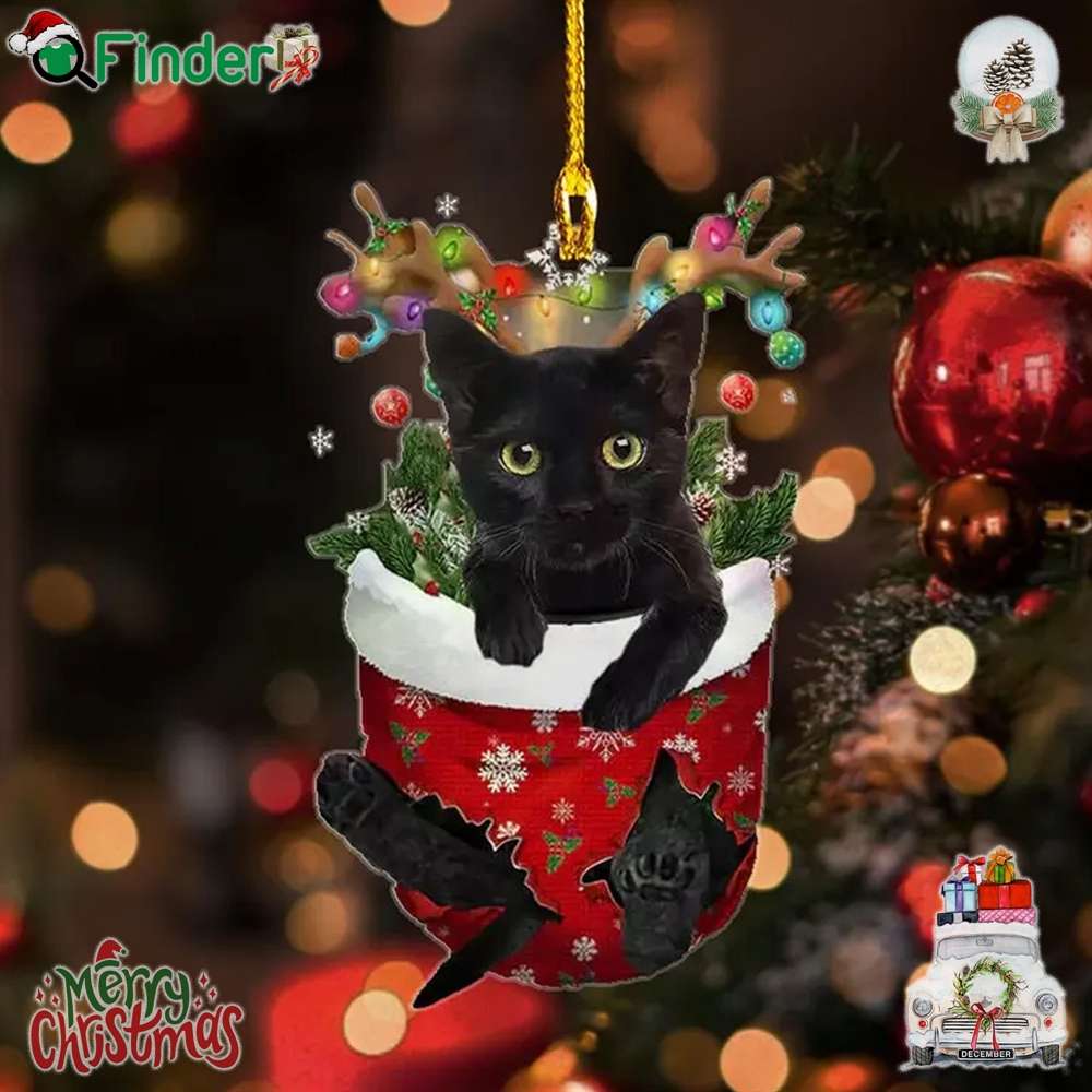 Christmas Black Cat Ornament Cat Lover Gift For Christmas Vincent Van Gogh Irises Black Cat Ornament Christmas Black Cat Ornament Cat Lover Gift For Christmas Vincent Van Gogh Irises Black Cat Ornament