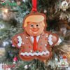 Donald Trump Gingerbread Man Christmas Ornament