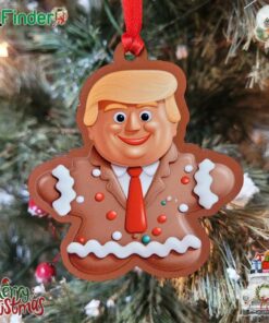 Donald Trump Gingerbread Man Christmas Ornament