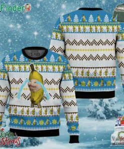 Banana Cat Crying Xmas Ugly Sweater Gift Christmas