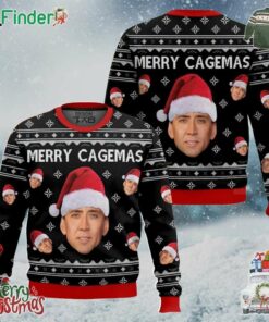 Merry Cagemas Nicolas Cage Christmas Ugly Sweater