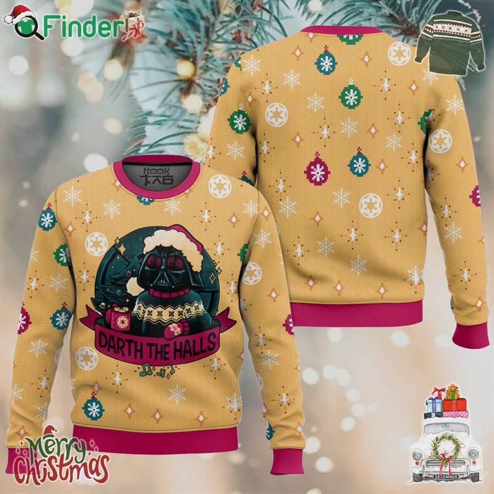Star Wars Darth The Halls Christmas Ugly Sweater Star Wars Darth The Halls Christmas Ugly Sweater