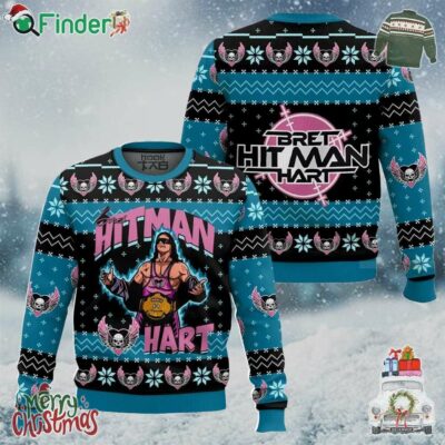 The Hitman Bret Hart Christmas Ugly Sweater