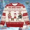 The James Family Christmas Ugly Sweater Custom Name And Family Name