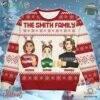 The Smith Family Christmas Holiday Ugly Sweater Custom Custom Name And Family Name