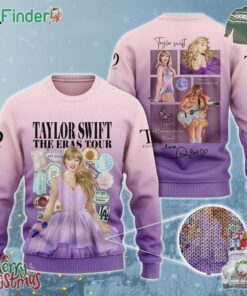 Taylor Swift The Eras Tour Cartoon Style Knitted Ugly Christmas Sweater