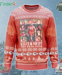 Taylor Swift With Kelce The Kansas City Chiefs The Eras Tour Ugly Christmas Sweater