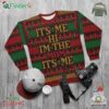 Taylor Swift Swiftie Mom It Me Hi I Am The Mom Dark Version Ugly Christmas Sweater