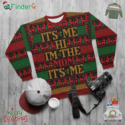 Taylor Swift Swiftie Mom It Me Hi I Am The Mom Dark Version Ugly Christmas Sweater