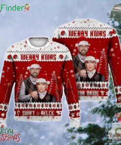Taylor Swift Travis Kelce Kansas Football Step Brothers Funny Ugly Christmas Sweater