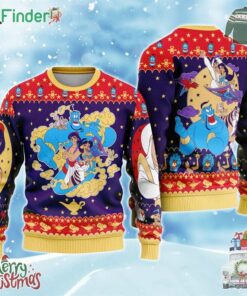 Aladdin Jasmine Disneyland Christmas Ugly Sweater
