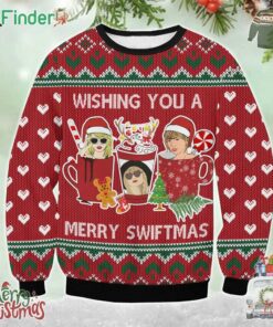 Taylor Swift Wishing You Amerry Swiftmas For Christmas Gifts Ugly Xmas Wool Knitted Sweater