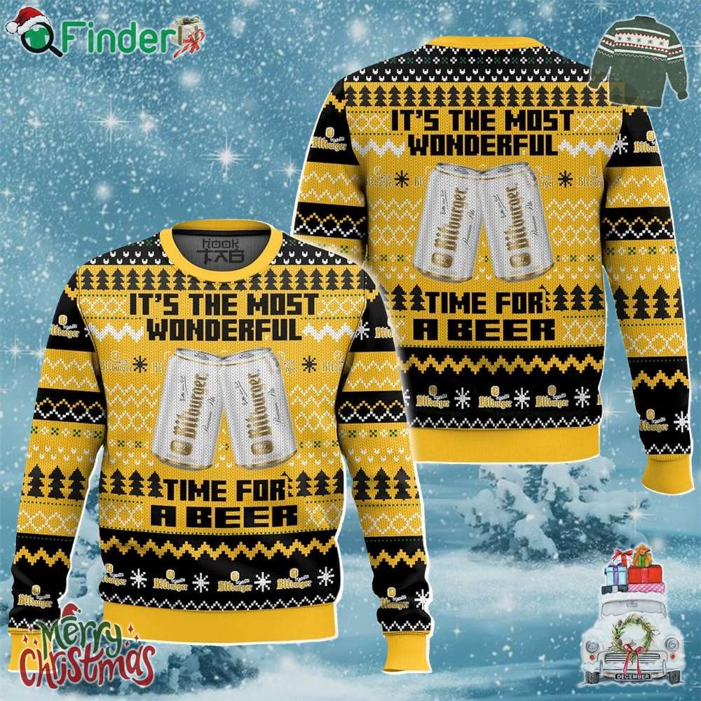 Bitburger Its The Most Wonderful Time For A Beer Ugly Sweater Bitburger Its The Most Wonderful Time For A Beer Ugly Sweater