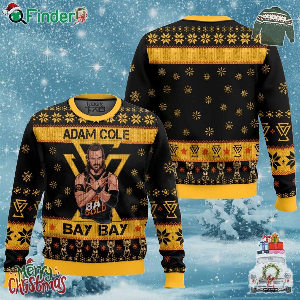 Adam Cole Bay Bay Adam Cole Ugly Sweater Adam Cole Bay Bay Adam Cole Ugly Sweater