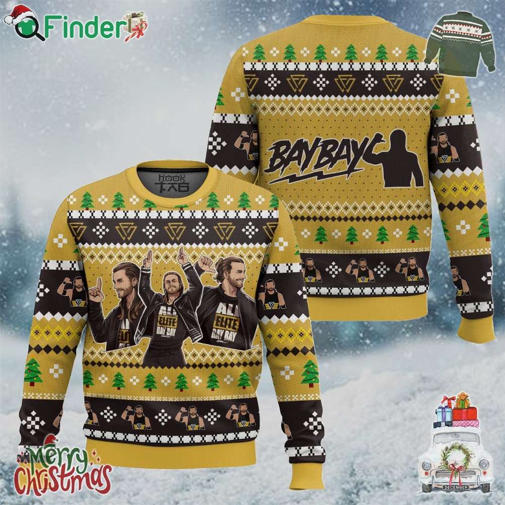 Adam Cole Bay Bay Ugly Sweater Adam Cole Bay Bay Ugly Sweater