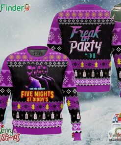 Can You Survive Five Night At Diddys Freak Off Party 91 Ugly Sweater