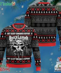 Eat Sleep Conquer Repeat Brock Lesnar Ugly Sweater
