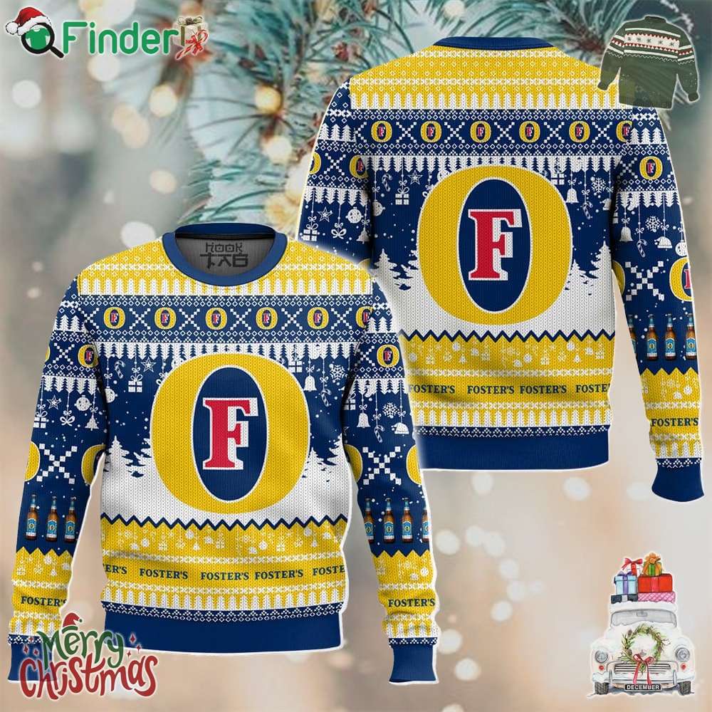 Fosters United Kingdom Beer Ugly Sweater Fosters United Kingdom Beer Ugly Sweater