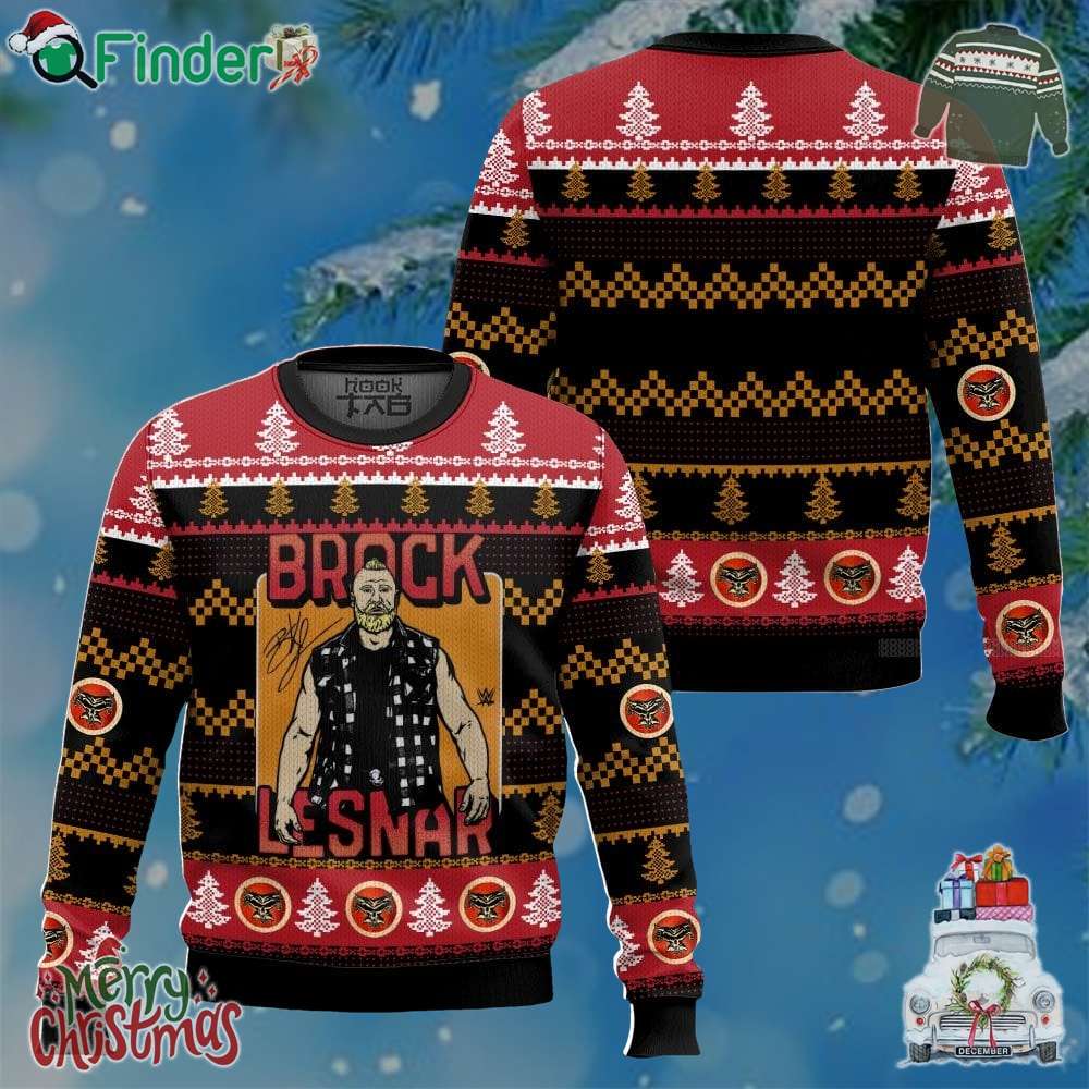 Christmas Brock Lesnar Ugly Sweater Christmas Brock Lesnar Ugly Sweater