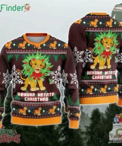 Hakuna Matata Christmas Disneyland The Lion King Ugly Sweater