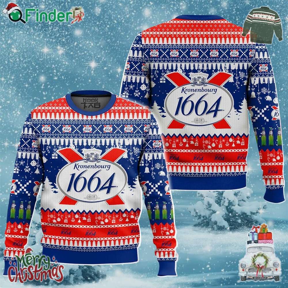 Kronenbourg 1664 United Kingdom Beer Ugly Sweater Kronenbourg 1664 United Kingdom Beer Ugly Sweater