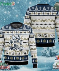 Love Actually Is All Around Love Actually Xmas Ugly Sweater Gift For Christmas