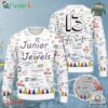 Taylor Swift 13 Junior Jewels White Knitted Ugly Christmas Sweater