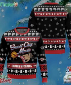 Sweet Chin Music Shawn Michaels Xmas Holiday Gift Ugly Christmas Sweater