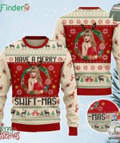 Taylor Swift Have A Merry Swift-mas With Xmas Pattern 2024 Ugly Sweater