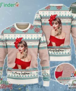Taylor Swift Merry Swiftmas Taylor Photo Knitted Ugly Christmas Sweater