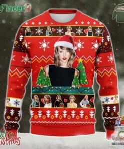 Taylor Swift Singer Santa Taylor Ugly Christmas Sweater 2024
