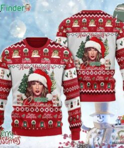 Taylor Swift Have Yourself A Merry Swiftmas Hohoho 2024 Ugly Christmas Sweater