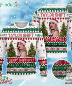 Taylor Swift Santa Merry Swiftmas Happy Christmas 2024 Holiday Vibe Ugly Sweater