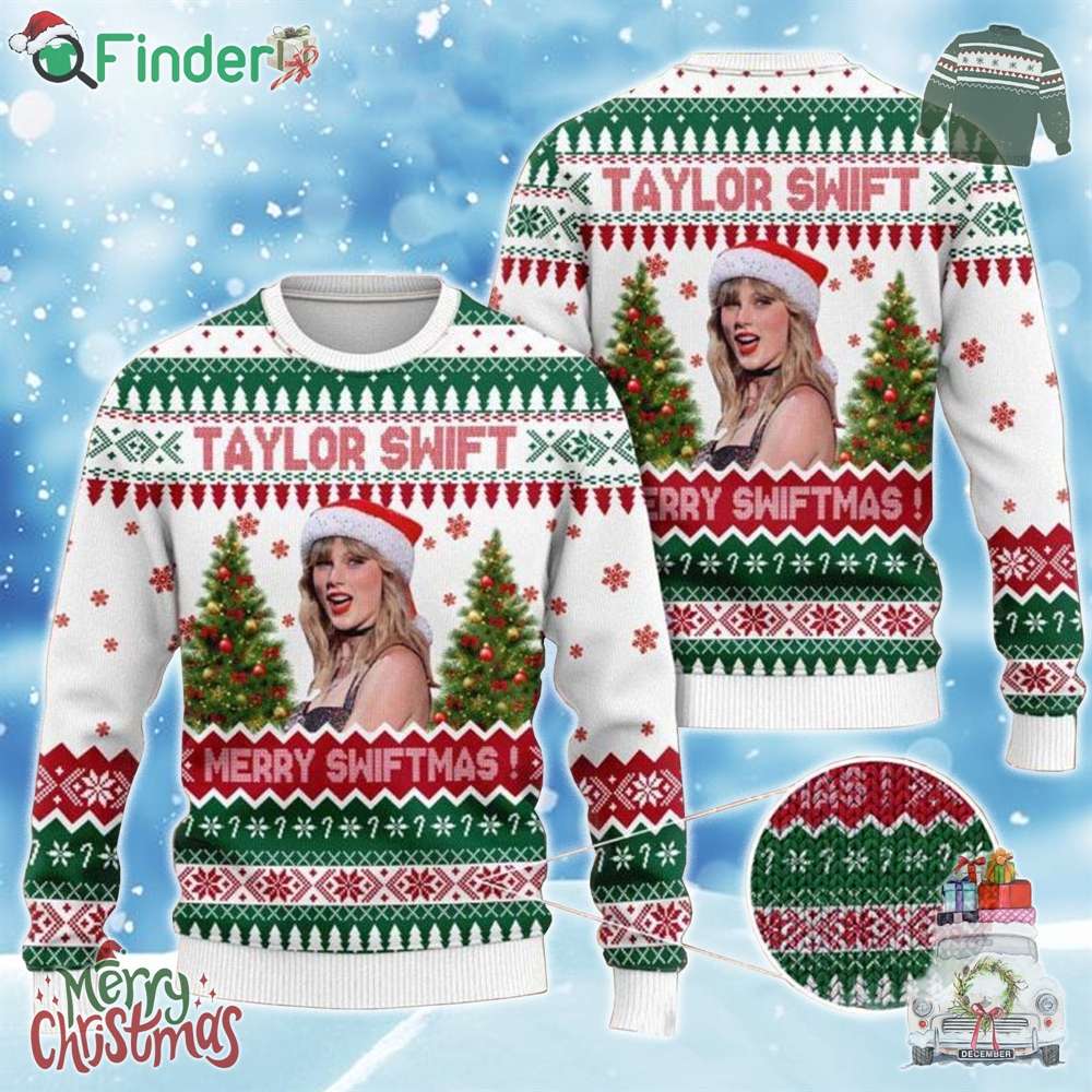 Taylor Swift Santa Merry Swiftmas Happy Christmas 2024 Holiday Vibe Ugly Sweater Taylor Swift Santa Merry Swiftmas Happy Christmas 2024 Holiday Vibe Ugly Sweater
