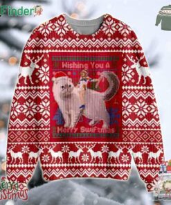 Taylor Swift Sit On Olivia Benson Cat Lgbt Shirt Wishing You A Merry Swiftmas Ugly Christmas Sweater