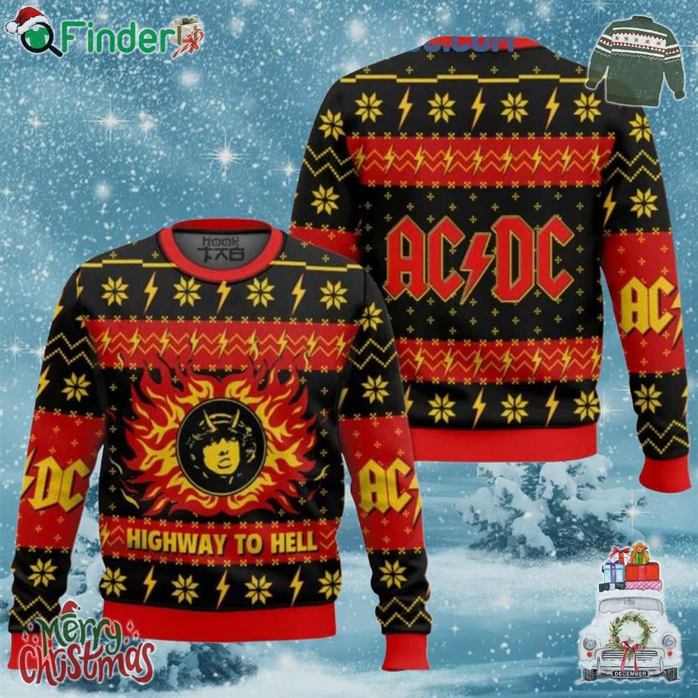 Acdc Highway To Hell The Christmas 2024 Ugly Sweater Acdc Highway To Hell The Christmas 2024 Ugly Sweater