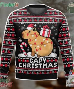 Capybara Capy 2024 Christmas Ugly Sweater