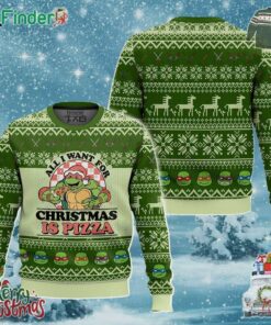 All I Want For Christmas Is Pizza Ugly Sweater