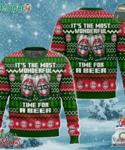Becks Its The Most Wonderful Time For A Beer Ugly Sweater