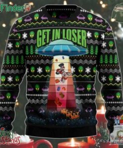 Alien Kidnaps Santa Claus On Christmas Eve Family Ugly Christmas Sweater