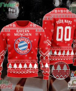 Bayern Munich Fc Bayern Munchen Personalized Red Christmas Ugly Sweater