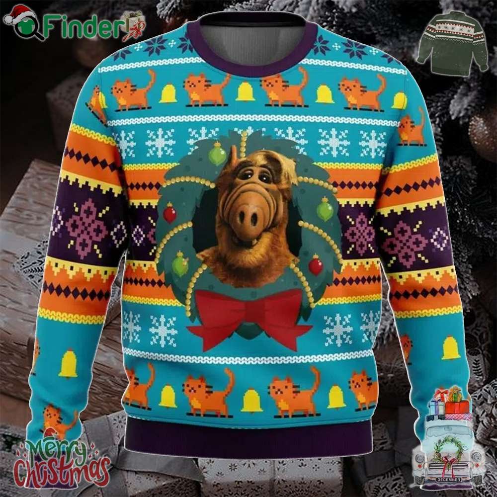 Alf Merry Christmas Cute Ugly Christmas Sweater Alf Merry Christmas Cute Ugly Christmas Sweater